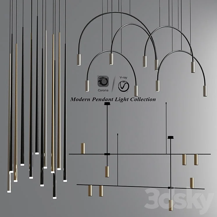 Modern pendant light collection